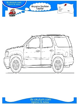 Çocuklar İçin Chevrolet Boyama Sayfaları 